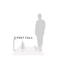 thumbnail image 5 of Perfect Holiday 2' White Tabletop Christmas Tree with Stand, 5 of 6