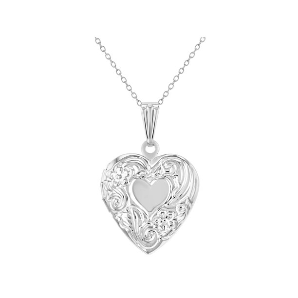 Small Floral Print Memory Heart Locket Photo Pendant Necklace For Women 19 Walmart Com Small Floral Print Memory Heart Locket Photo Pendant Necklace For Women 19 Walmart Com