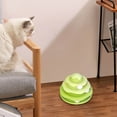 thumbnail image 3 of OAVQHLG3B Cat Toys Ball Track, Turntable Cat Tower Toy with 3-Tier Roller, Multi-Level Interactive Cat Toys for Indoor Cats, Fun Puzzle Kitten Exercise Toys with Colorful Chase Balls, 3 of 5