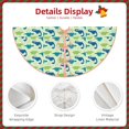 thumbnail image 3 of Balery Cute Dinosaur Blue Green Printed Christmas Tree Skirt , Merry Christmas Party Christmas Tree Decoration,Adjustable Tree Skirt-30", 3 of 6