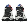 thumbnail image 5 of Funny Cat What American flag Shoes Sneakers for Women Men Black Size 11, 5 of 7