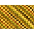 thumbnail image 1 of Ahgly Company Indoor Rectangle Checkered Yellow Modern Area Rugs, 7' x 10', 1 of 4