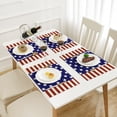 thumbnail image 6 of 4th of July Decorations, 4PC Placemats Independence Day Flag Placemats Home Kitchen Insulated Linen Western Placemats, 6 of 6