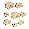thumbnail image 1 of Golden Retriever Head Wood Buttons for Crochet Knitting Sewing DIY Craft - Various Sizes (8pcs), 1 of 7