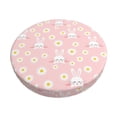 thumbnail image 6 of Uemuo Rabbit Sunflower Pattern Round Bar Stool Seat Covers Washable Stool Cushion Slipcover Elastic Bar Chair Covers-12 inch, 6 of 7