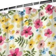 thumbnail image 3 of Dinosaur and Stone Beige Pattern Modern Waterproof Shower Curtain Set with 12 Hooks, Washable Decorative Bathroom Shower Curtain, 3 of 6