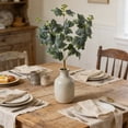 thumbnail image 4 of EGNMCR Home Decor, Room Decor, Wall Decor Artificial Grape Leaf Bush Faux Stems For Home Decor Wedding Arrangement Plastic Handle Bundle, 4 of 6