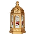 thumbnail image 1 of Rongfmy Castle Lantern Light Lantern Decor Battery Powered Landscape Hanging Table Lamp B-Gold, 1 of 4