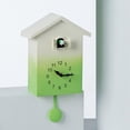 thumbnail image 4 of Reloj de pared con timbre de cuco sin tictac, accesorio para habitación infantil, estilo granja Verde, 4 of 9