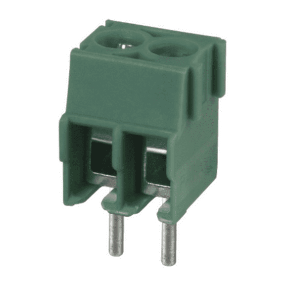 Pack of 5 1984617 Connector Wire to Board Terminal Block Horizontal with Board 2 Position 0.138 (3.50mm) Through Hole