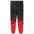 thumbnail image 5 of Hsovts Pajama Pants Men Funny Bat Graphic Ultra Lightweight Drawstring Stretch Pants 2026 New Fashion Comfy Relaxed Trousers with Pockets Red M, 5 of 7