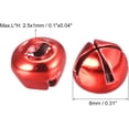 thumbnail image 2 of Jingle Bells, 5/16"(8mm) 80pcs Small Bells for Crafts DIY Christmas, Holiday Decoration, Musical Party, Home, Festival, Wedding, Red, 2 of 5