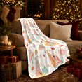 thumbnail image 3 of Bunnies Tea Party Pumpkins Storybook Scene, Playful Food Art Scene, Warm Flannel Blanket for Kitchen and Dining Room, Food Lovers Thanksgiving Gift, Playful Home Decor, 3 of 9