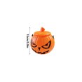 thumbnail image 3 of Halloween Pumpkin Candy Bucket Plastic Pumpkin Pail with Handle and Lid Halloween Party Candy Storage Holiday Home Decor,1pack, 3 of 4