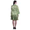 thumbnail image 5 of Moomaya Printed Womens Kimono Robes Short Satin Silk Bridal Robe Loungewear, 5 of 8