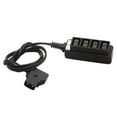 thumbnail image 2 of Hub Cable Negro Caucho Metal Accesorios Electrónico Receptor Parte Exterior Cuatro Ranuras Separadas perfke Conector D Tap, 2 of 9