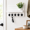 White, variant on Key Holder For Wall Decorative And Mail With Shhas Large Hooks Bags Coats Umbrella - Paulownia Wood Hanger Mounting Hardware (9.8
