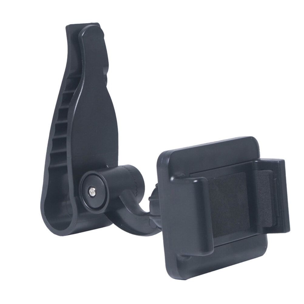 Milisten Sun Visor Mount Car Phone Holder 360 Degree Rotatable Car Phone Bracket with Clip (Black)