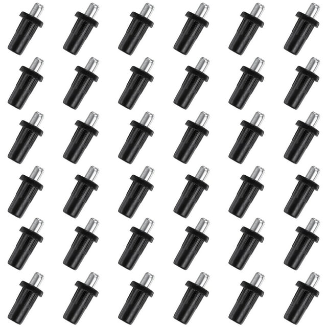Unique Bargains Broches de Réparation de Porte d'Armoire 7.5mm, Poignées à Ressort Connecteur de Panneau de Porte en Fer, Noir, 36 Pcs