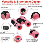 JONGSUN Binoculars for Kids 8x21 High-Resolution - Kids Binoculars Set for Boys & Girls, Shockproof & Compact for Bird