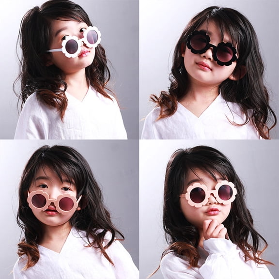 ETHZZLE 2Pcs Toddler Sunglasses Resin Purple with Anti-UV Dress Up Accessories