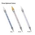 thumbnail image 2 of 1Pc Rhinestone Dotting Pen Double-headed Nail Dotting Tool Double End Tips Beads Picker Wax Pencil Handle Manicure Tool Purple, 2 of 8