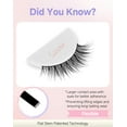 thumbnail image 2 of Half Lashes Natural Corner Eyelashes Wispy Natural Look Clear Band 3/4 Lashes Half-01, 2 of 13