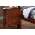 thumbnail image 3 of Wood 2-Drawer Nightstand in Cherry, 22"L x 16"W x 25"H, 3 of 7