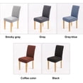 thumbnail image 3 of Chair Covers for Dining Room - Stretch Chair Slipcovers for Decorative Seat Protector Armless Removable Washable Elastic Dinner Universal Spandex Solid Chair Slip Covers Set, 3 of 8