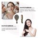 thumbnail image 3 of 1 Set of Girl Hand Mirror Adorable Makeup Mirror Household Mirror with Comb, 3 of 3