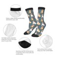 thumbnail image 3 of Honeii Cartoon Bulldog 1 Print Children's Colorful Socks,Unisex Kids and Toddlers' Cushioned Sock,Kids Athletic Crew Socks,for Everyday Wear and Sports, 3 of 5