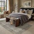 thumbnail image 3 of BERTHMEER 6'x9' Washable Mossy Gray Area Rugs for Living Room Bedroom Kitchen Rugs Non Slip Vintage Traditional Office Dining Room Farmhouse Oriental Distressed Rugs, 3 of 10