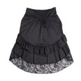 thumbnail image 5 of Idoravan Women's Basic Versatile Skirt Clearance Womens Vintage Retro Skirt Gothic Style Lace Drawstring Stitching Middle Skirt, 5 of 6