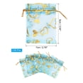 thumbnail image 2 of REGALWOVEN Heart Printed Organza Bags, Mini Pouches for Jewelry, Candy, Perfume, and Cosmetics Sky Blue 3.54"x2.8", 2 of 6