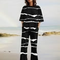 thumbnail image 3 of Hauts à Manches Courtes pour Femmes Costume d'Été Mode Short Imprimé Pantalons Colorés Costume Décontracté Deux Pièces Hauts à Manches Courtes pour Femmes Hauts d'Été pour Femmes avec Manches, 3 of 7