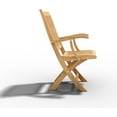 thumbnail image 3 of Felice Teak Outdoor Folding Armchair, 3 of 5