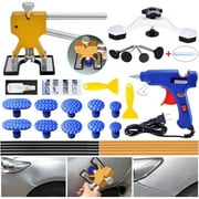 GLISTON DIY PDR DENT Removal kit, Auto Paintless Dent Repair Kits - Golden Car Dent Puller with Bridge Dent Puller K06