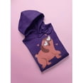 thumbnail image 3 of Pug Heart Eyes Hoodie Women -Smartprints Designs, Female x-Large, 3 of 4