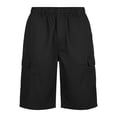 thumbnail image 5 of KeShDi Mens Shorts Casual Sweat Shorts Men's Workwear Multi Pocket Shorts for Outdoor Sports Five Inch Loose Straight Leg Casual Versatile Shorts Black L, 5 of 8