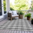 thumbnail image 6 of Addison Rugs Chantille Indoor/Outdoor Transitional Plaid Gray Washable Rectangle Rug, 8' x 10', 6 of 6