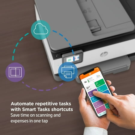 HP - OfficeJet Pro 8034e Wireless All-In-One Inkjet Printer with 12 months of Instant Ink Included with HP+ - White