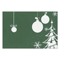 thumbnail image 3 of Merry Christmas Green Tree Linen Placemats Set Of 4 Anti-slip Dining Table Mats 12 X 18 Inch Holiday Fashions Dining Table Place Mats for Kitchen Dining Table,Kitchen Table Mats, 3 of 5
