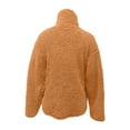 thumbnail image 4 of Yigetop Sweaters for Women Trendy, Women's Casual and Fashionable High Neck Solid Color Fleece Pullover for Autumn and Winter Turtleneck Sweatshirt Women Khaki XL, 4 of 5