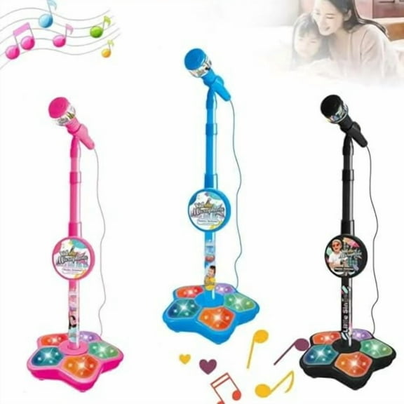 Kids Microphone Stand Toy,Portable Children's Karaoke Electronic,Durable Party Karaoke Microphone Stand,Kids Karaoke Machine Stand for Singing Family Kindergarten Performance