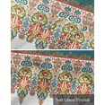 thumbnail image 6 of Boho Aztec Kitchen Valances for Windows Farmhouse Linen Window Valance Curtain for Living Room Window Treatment Bohemian Geometric Stripes Vintage Tribe Valance Rod Pocket Topper Drape, 42 x 18 Inch, 6 of 6