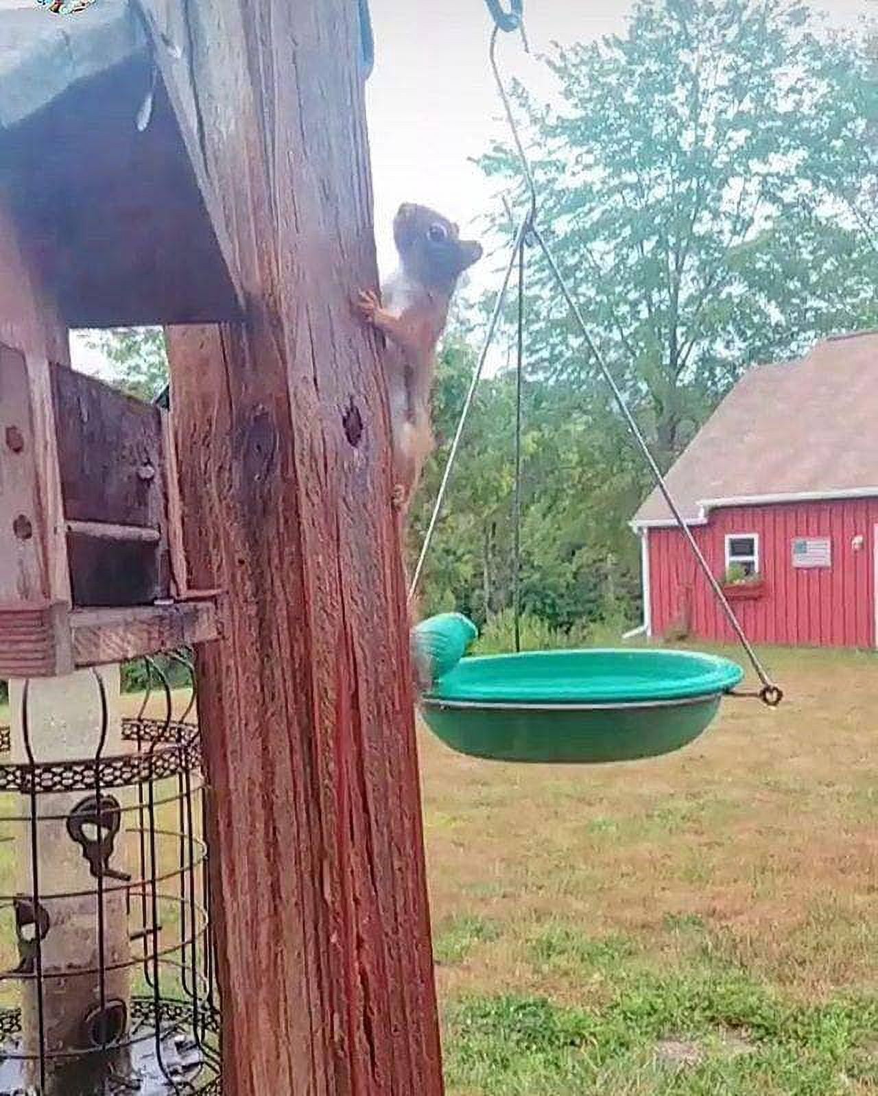 Hanging Teal Bird Bath