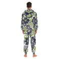 thumbnail image 4 of FORMRS Onesies Pajama for Adults Unisex Hoodie Winter Jumpsuit One Piece Sleepwear, Sizes S-2XL, Retro Floral Pattern, 4 of 7