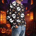 thumbnail image 2 of WJOSBXT Halloween Shirts For Men Long Sleeve Crew Neck Shirt Funny 3D Print Holiday Graphic Tees Lightweight Loose Fit Tshirt XL, 2 of 5