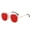 Gold Frame Red Sheet, variant on Personalized Dual-Layer Flip Sunglasses with Metal Frame and PC Lens, Double-Sided Design for Versatile Style and Eye Protection