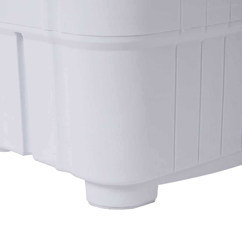 Compact Twin Tub with Built-in Drain Pump XPB35-188S 14.3(7.7 6.6)lbs Semi-automatic Gray Cover Washing Machine